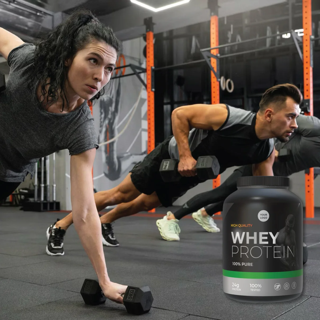 Pure Vanilla Flavor Whey Protein Powder Supplement Factory Priced Bottle Natural Plant Extract Daily Fitness Muscle Gain Sports