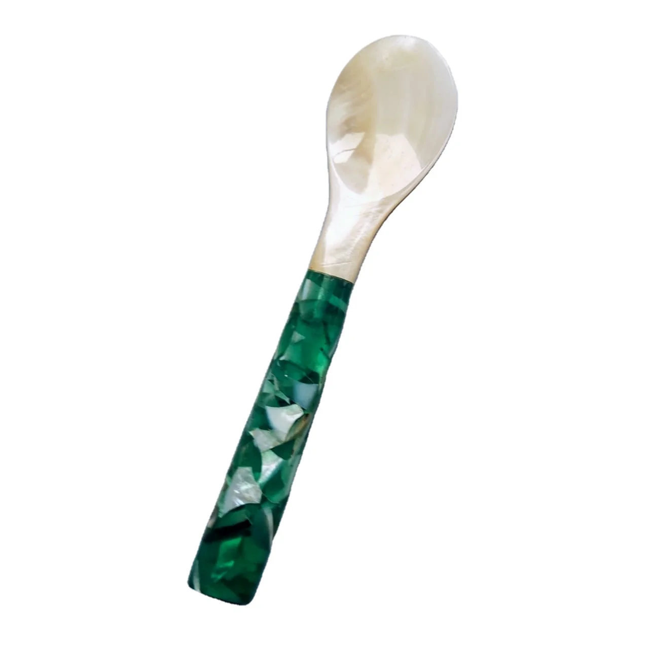 Пользовательский логотип перламутровая ложка инкрустированная жемчугом посуда высокого качества ручной работы из Вьетнама