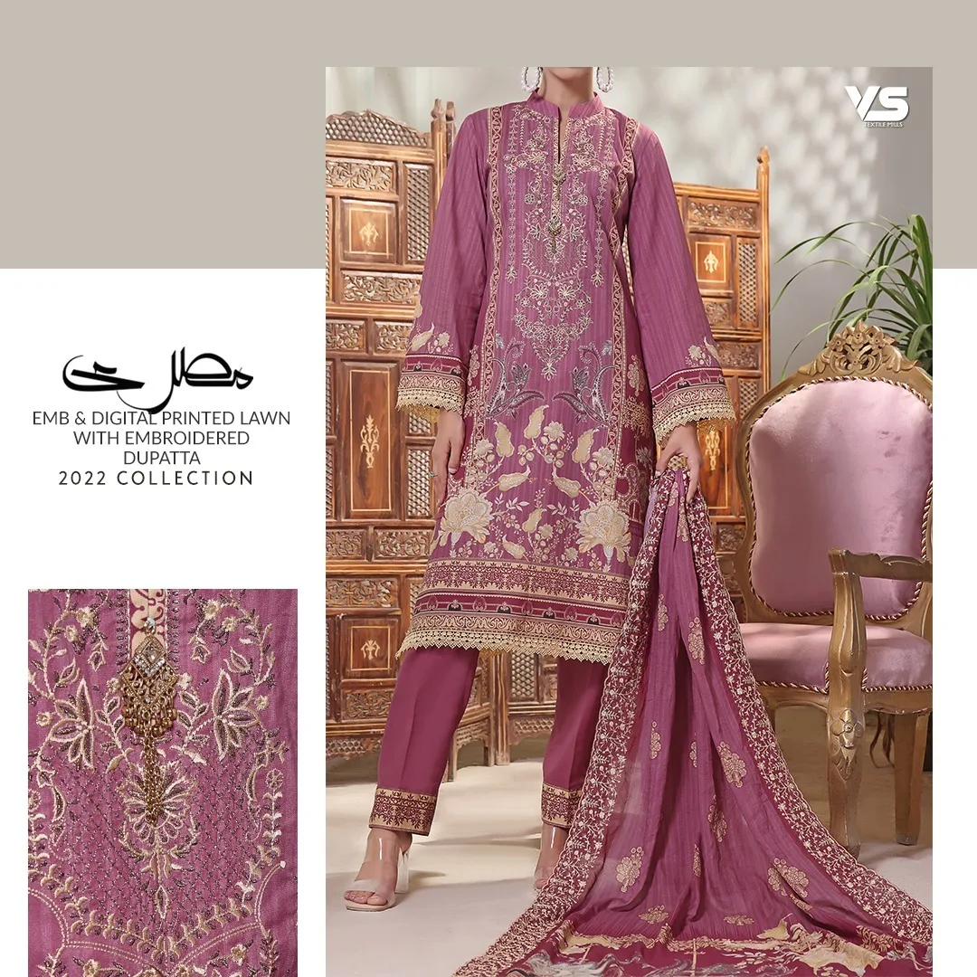 Modern Fashion Designer Indian Pakistani Lawn Linen Cotton Georgette 3 Piece Suits Available Wholesale Price Long Saree Silk