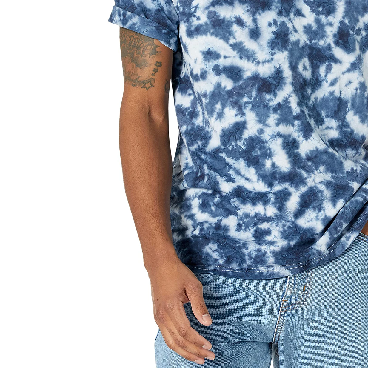 Manufacturers Direct Street Style Custom Logo Hip Hop Plus Size Short Sleeve Cotton Mens Tie Dye T Shirt