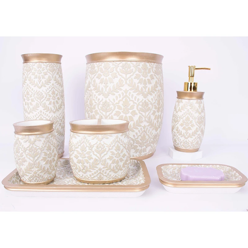 Home Decorative   country style  resin  designer bathroom sets wholesale