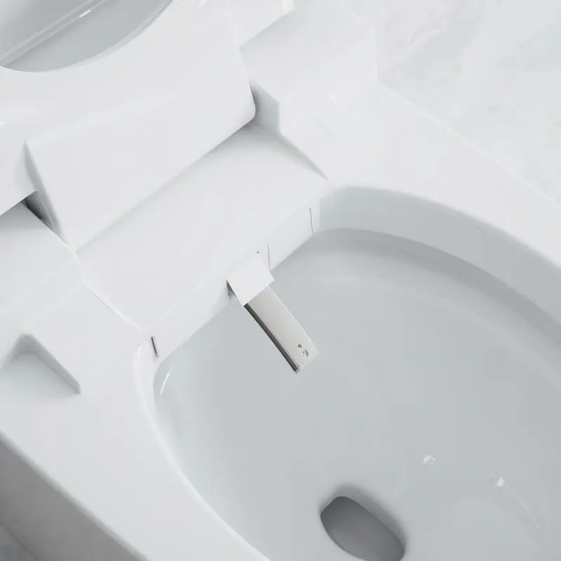 Automatic flushes smart toilet with ultra thin cover and HD LED screen electronic smart toilet