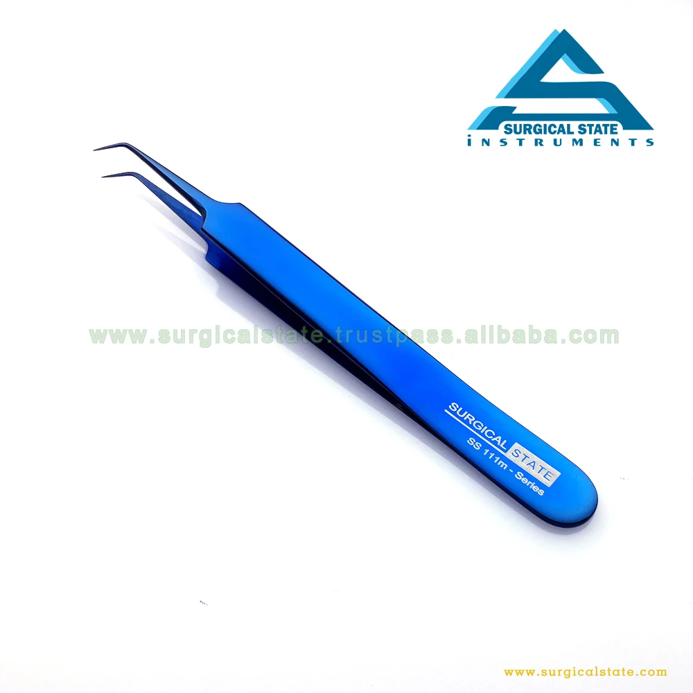 Professional Eyebrow Tweezer With Eyebrow Comb Stainless Steel Eyelashes Extension Tweezers Double Eyelids Pinzette Clip