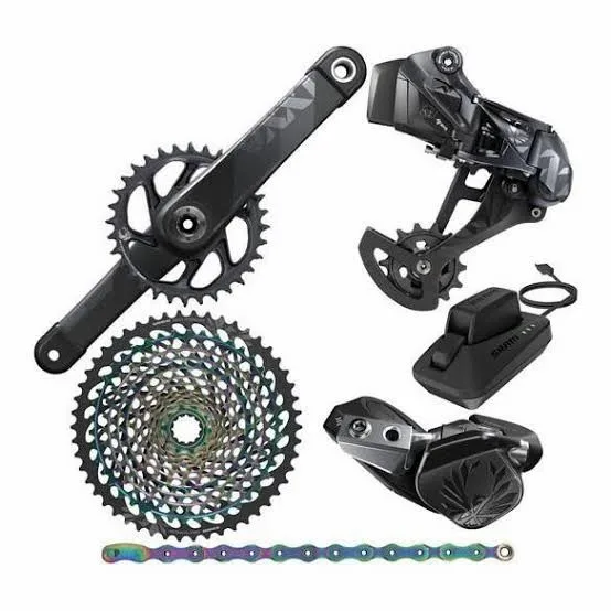 EXCEL Original NEW SRAMss XX1 Eagle AXS Groupset (1 x 12 Speed) (34T) (DUB Boosts) (170mm) (Wireless Electronic)