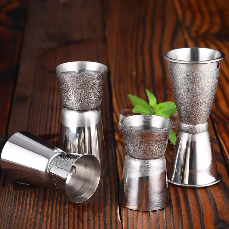 Creation Customizable Various Sizes Wine Cocktail Bar Measuring Cup Stainless Steel Measure Double Jigger for bar