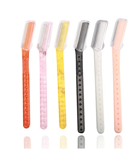 Hot Sell Women Eyebrow Razor Stainless Steel Blades Facial Eyebrow Hair Trimmer Razor Face Eyebrow Shaper Shaver