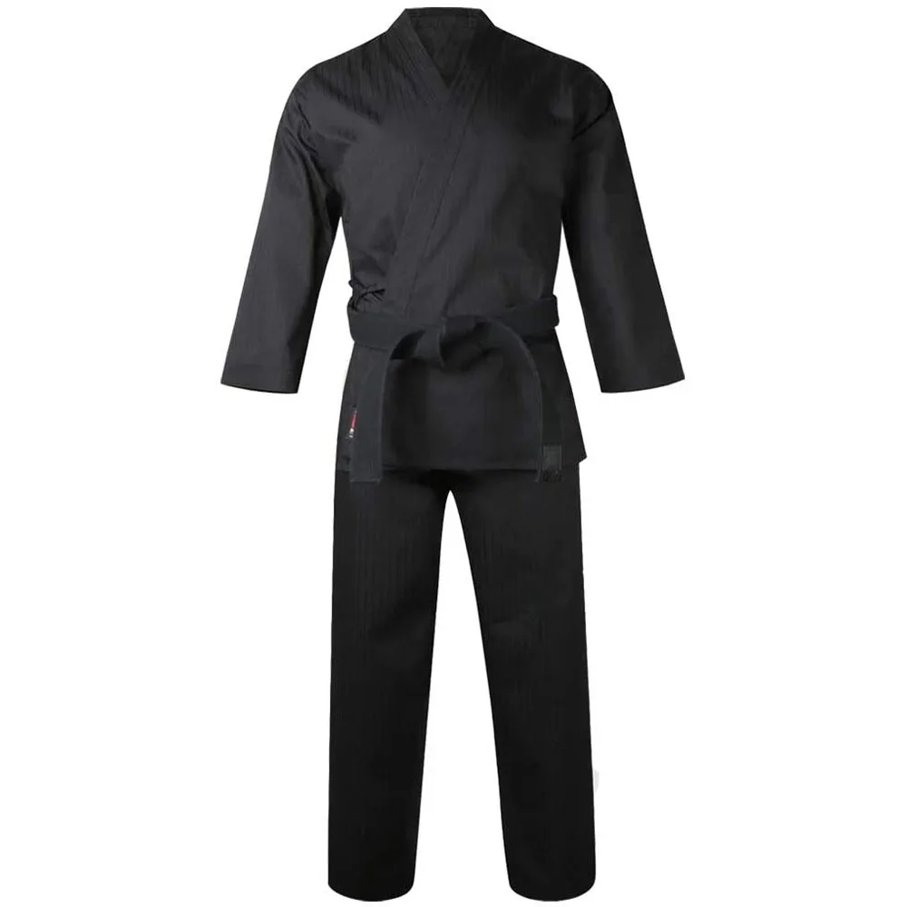 Martial Arts Karate Elastic Drawstring Taekwondo Uniform for Kids & Adult Lightweight Student Gi with Belt