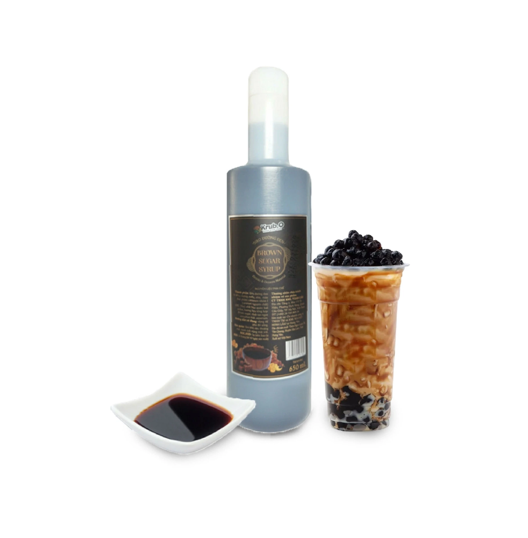 Top Selling Bubble Milk Tea Ingredients Brown Sugar Syrup Vietnam High Quality Export Standard By Privated Brand