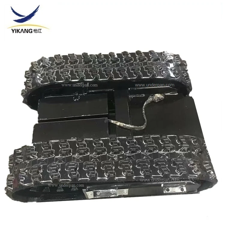 mini rubber track undercarriage for crawler farm harvester robot chassis parts from China manufacturers