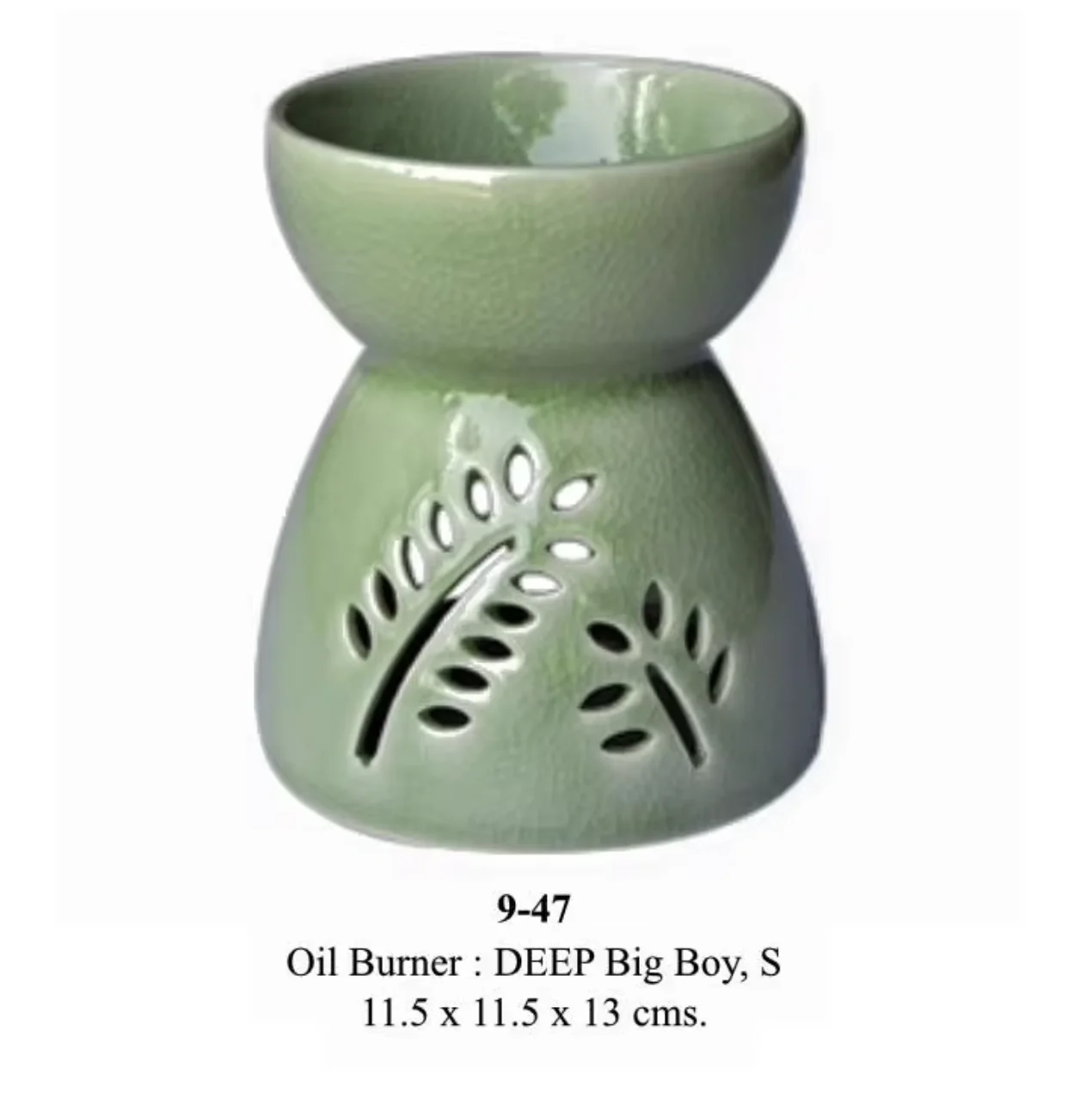 Ceramic Oil Burner Diffuser for Room Deodorizer Home Decoration Local Product Thailand