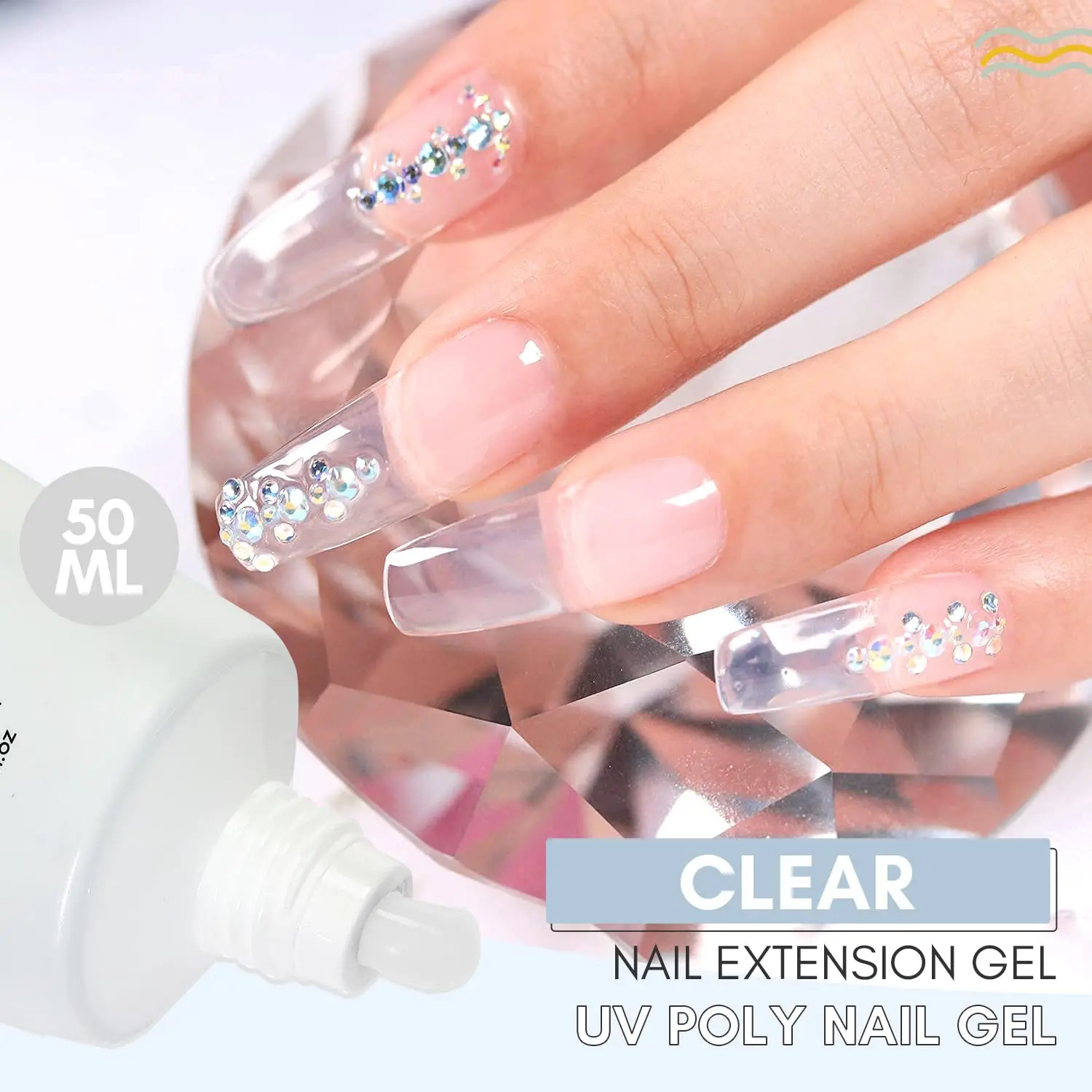 YZR Beauty Nail Extension Gel 50ml Transparent Jelly Clear Building Nail Poly Gel