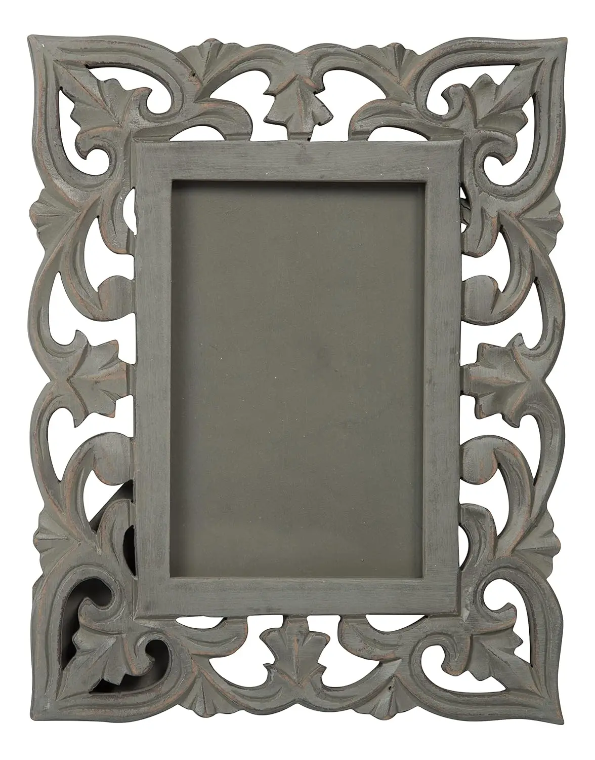 Top Quality Mango Wood Craft Mud Grey Photo Frame for Decorative Table Settings and Gifting Options from India
