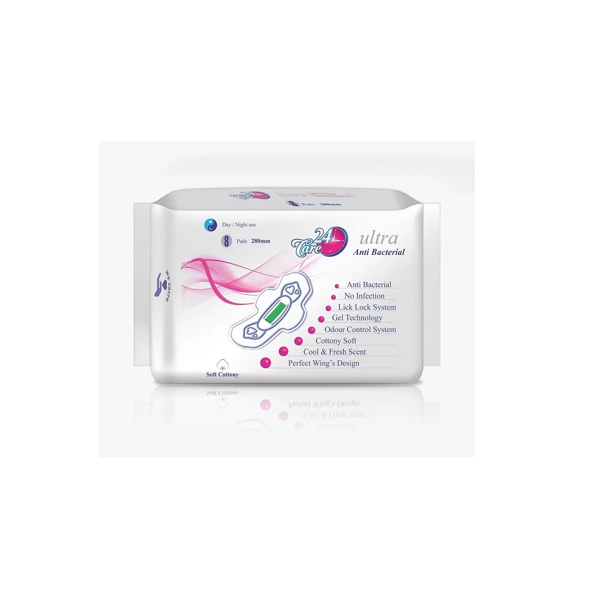 M.D Hygiene Premium Quality Organic Biodegradable Sanitary Napkin Pads Eco-Friendly Disposable Body Hygiene Products OEM