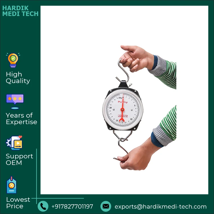 Top Notch Quality Best Selling Easy to Read Hanging Type Portable Infant Weighing Scale Spring Type - 25 kg at Best Price