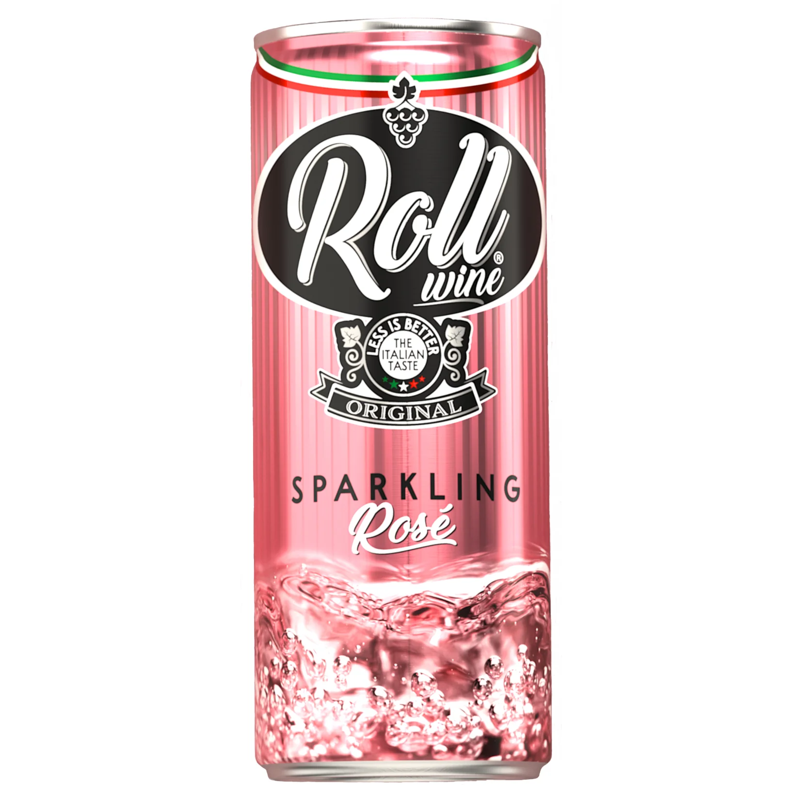 Roll Wine alcoholic beverage with rose wine semi sparkling