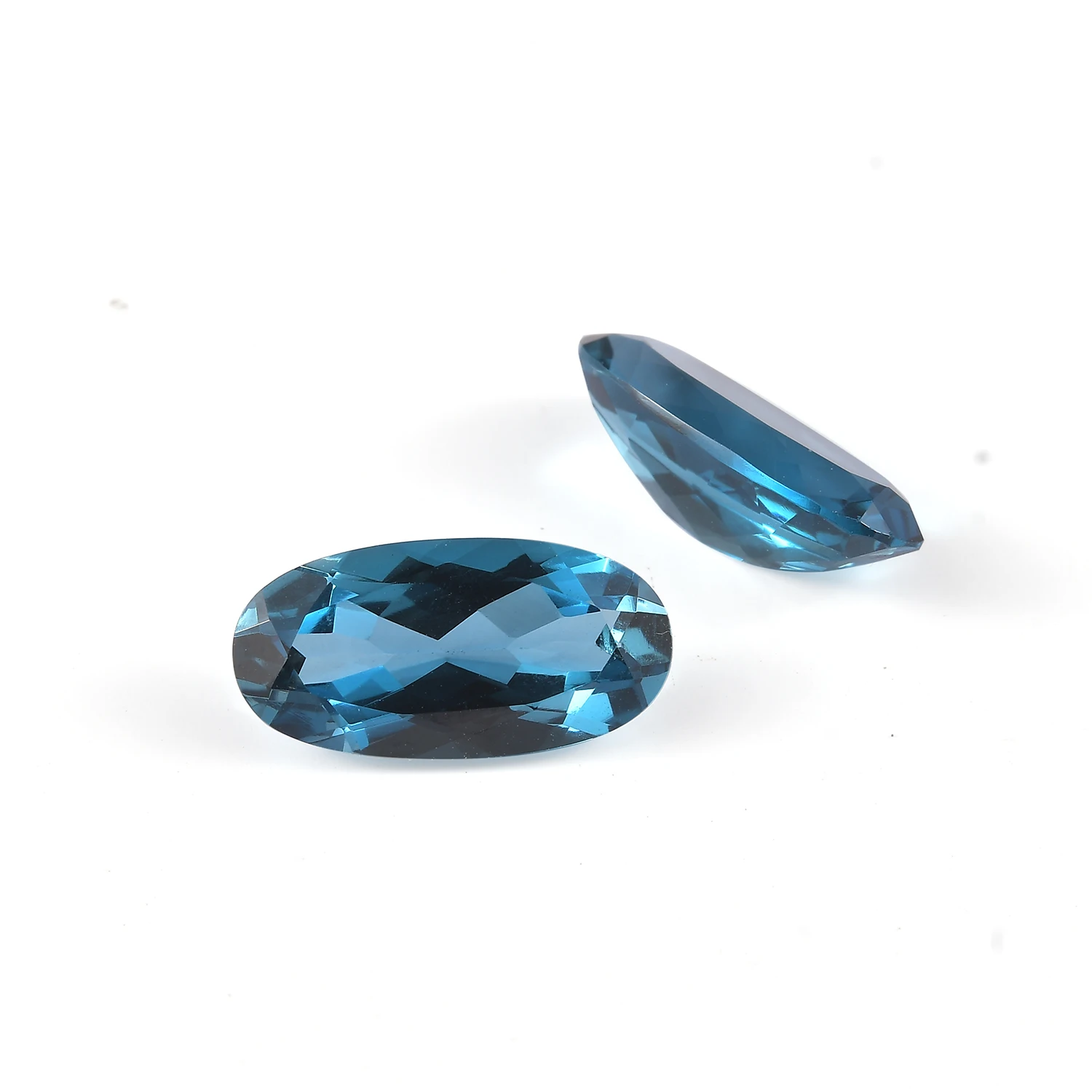16x8mm Oval Cut Natural London Blue Topaz Wholesale Factory Price High Quality Natural LBT Faceted Loose Gemstone Supplier