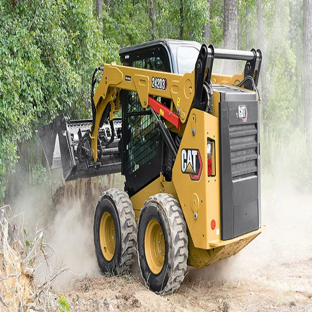 Affordable Strong Mini New Skid Steer Loader Cat 236B Used Mini front loader wheel machine loading Capacity 400kg For Sale