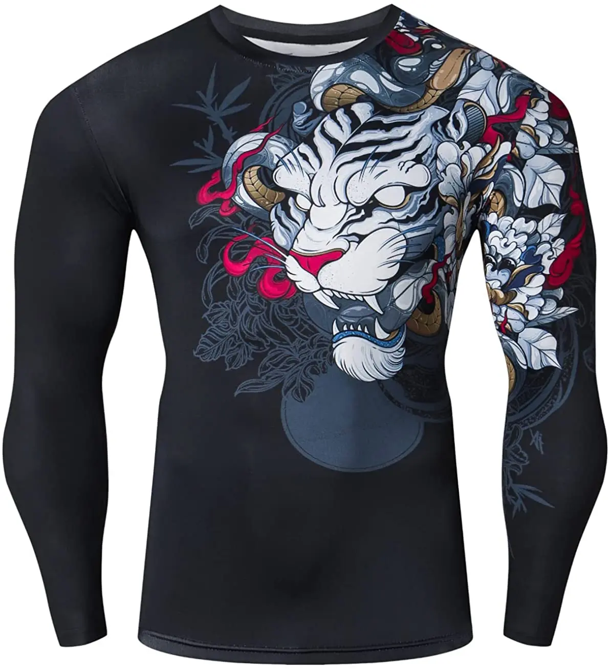 Rash Guard топ продаж индивидуальный дизайн оптовая продажа печать на заказ компрессионный Mma с длинным рукавом