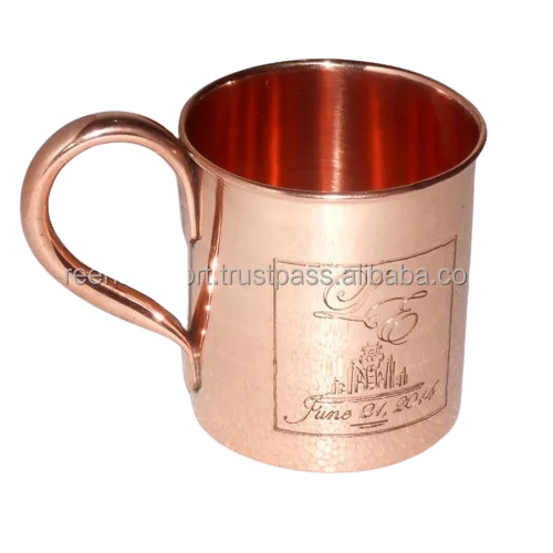Copper Mug for hotel design Hot Sell Stainless Steel  Moscow 100% Solid Plated Drinking  Cup Coffee Beer Copper Handmade