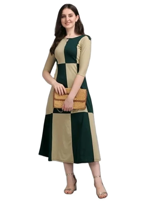 Women Empire Dress Short Sleeves Lycra Fabric Presenting New Collection Of 2023 High Quality At Whole Sale Price
