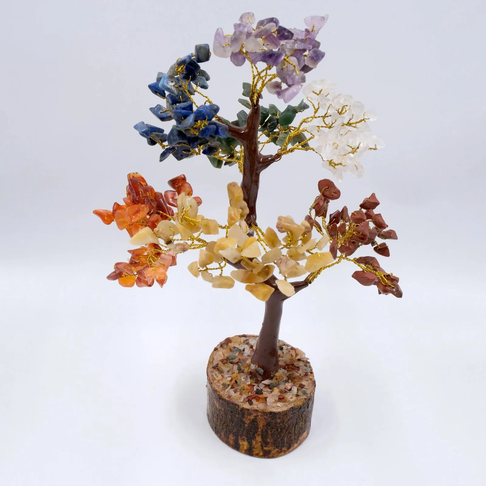 Super Quality Natural Seven Chakra Tree 300 Chips Tree Wholesale For Home Decoration Gemstone Tree Crystal Crafts Buy From India