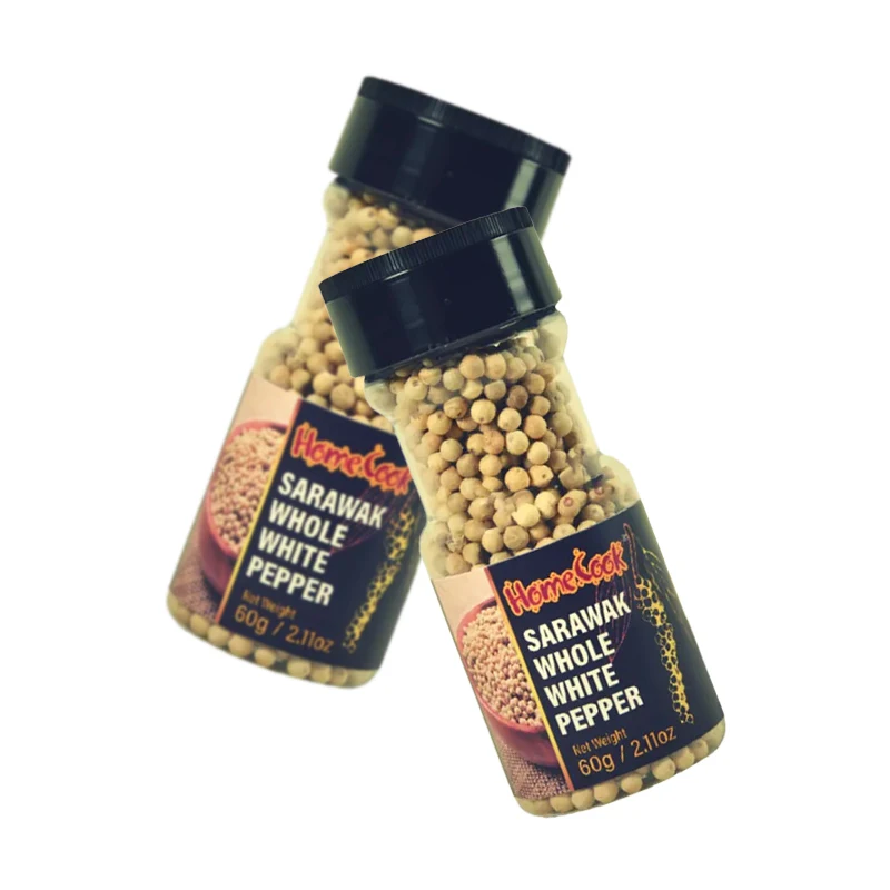 High Quality Whole White Pepper 60g Suitable for Chinese Western Food Seasoning Cheap Price Bulk Sale