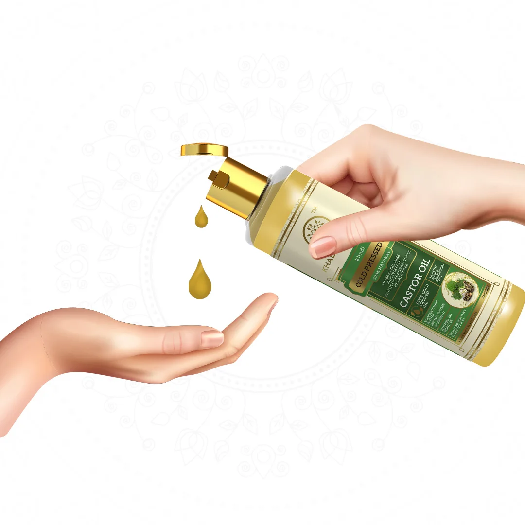 Khadi Natural Cold Presses Castor Oil 210Ml