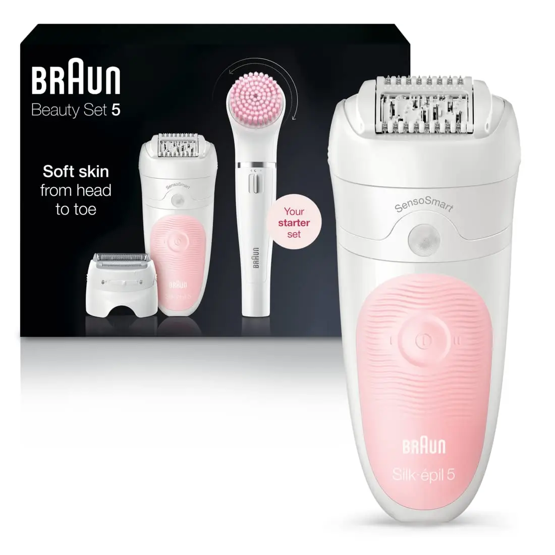 SE5-895 беспроводной Аккумуляторный Эпилятор Braun водонепроницаемое устройство для удаления волос бритва Очищающий лица отшелушивающий лазерный аккумулятор