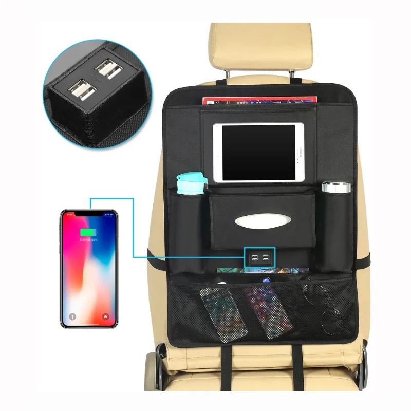 Складной кожаный Органайзер для автомобиля