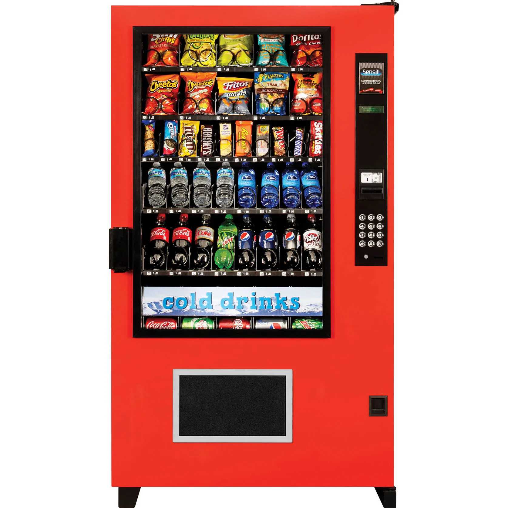 Water French Fries Cup Noodle Snack Vending Lash Vendor Machine Combo for Foods and Drinks