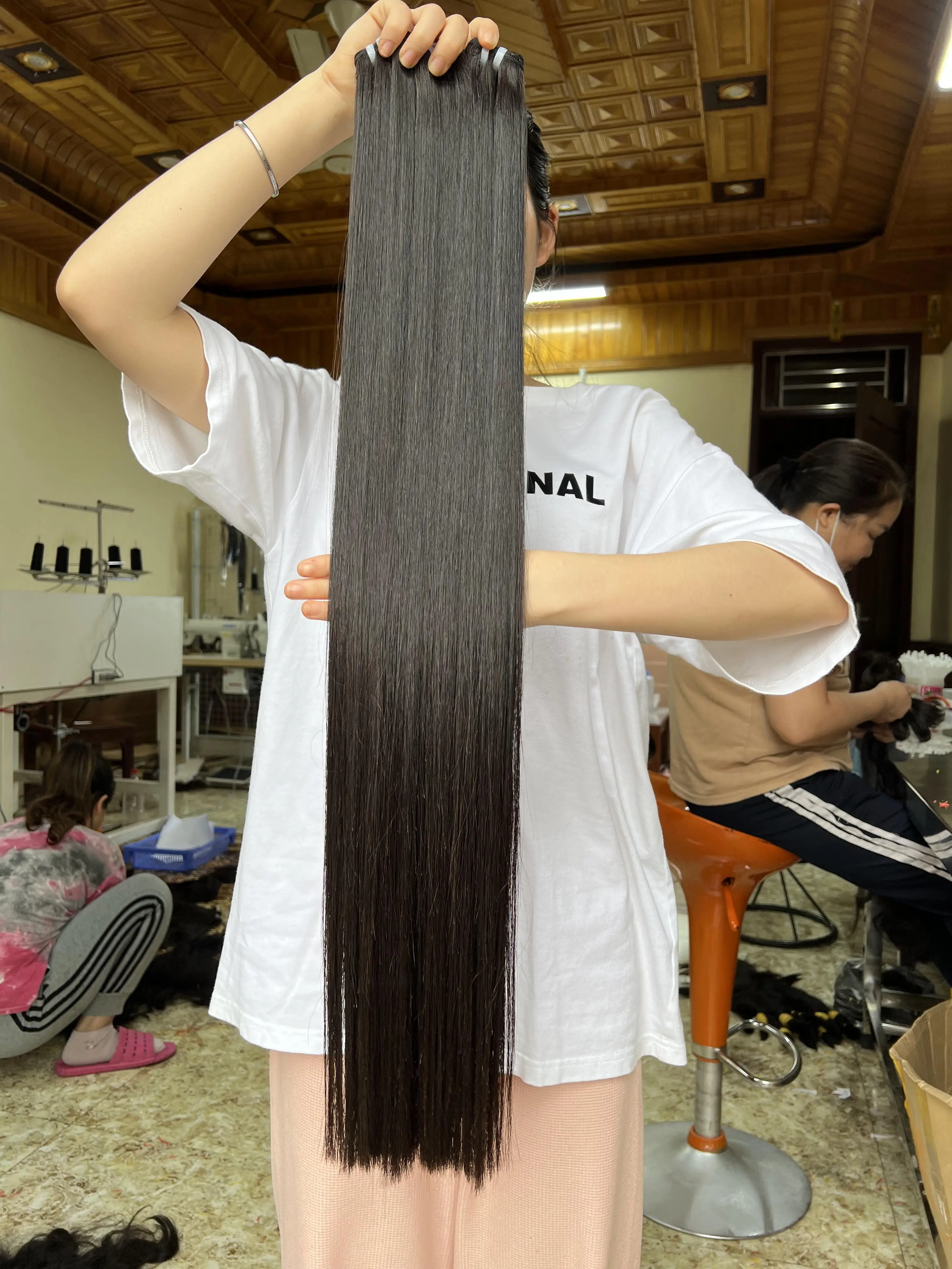 Top 2023 Super Double Drawn Vietnamese Virgin Human Hair 12A Grade Bone Straight Vietnam Human Hair Extension, Bundle Raw Vietna