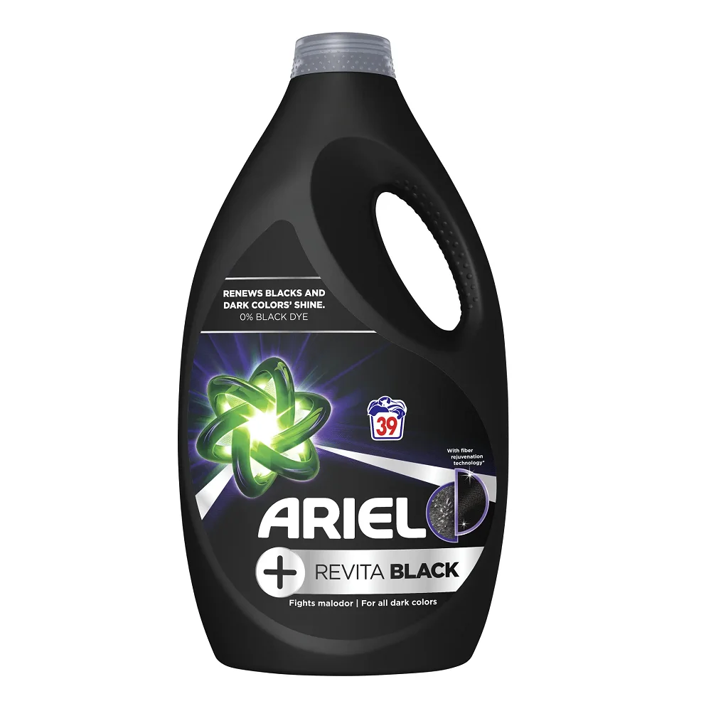 Ariel Revita Black - 39 Washes - Gentle & Effective Laundry Detergent for Dark Fabrics