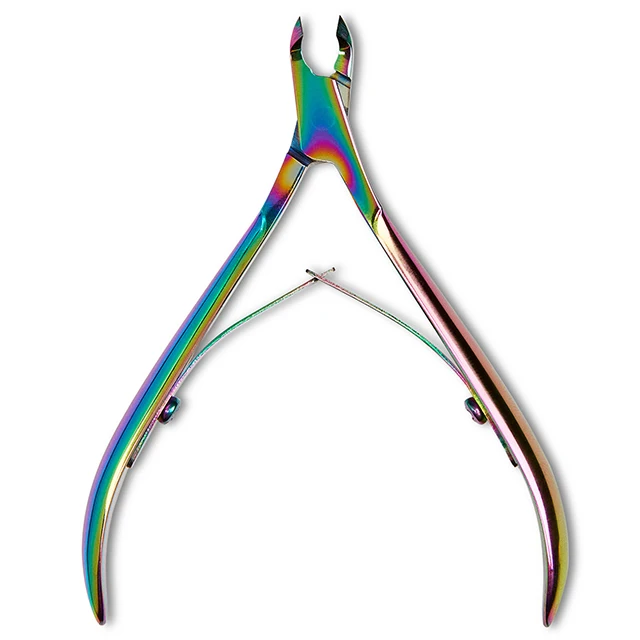 Factory Wholesale High Quality Stainless Steel Nail Cuticle Nipper Custom Color Manicure Tools Nail Pusher Set