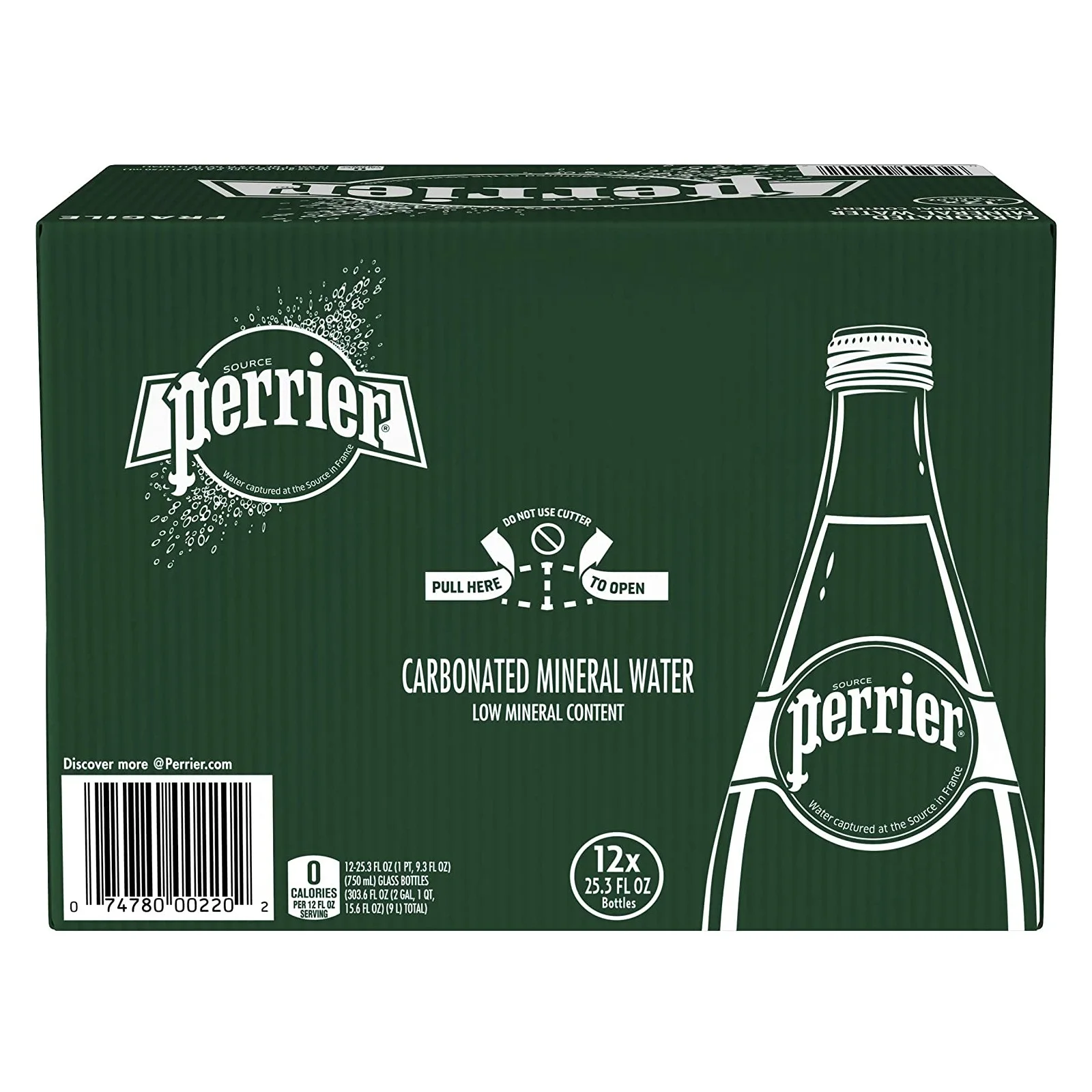 Высококачественная газированная природная минеральная вода Perrier 330 мл, 500 мл, 700 мл по низкой цене