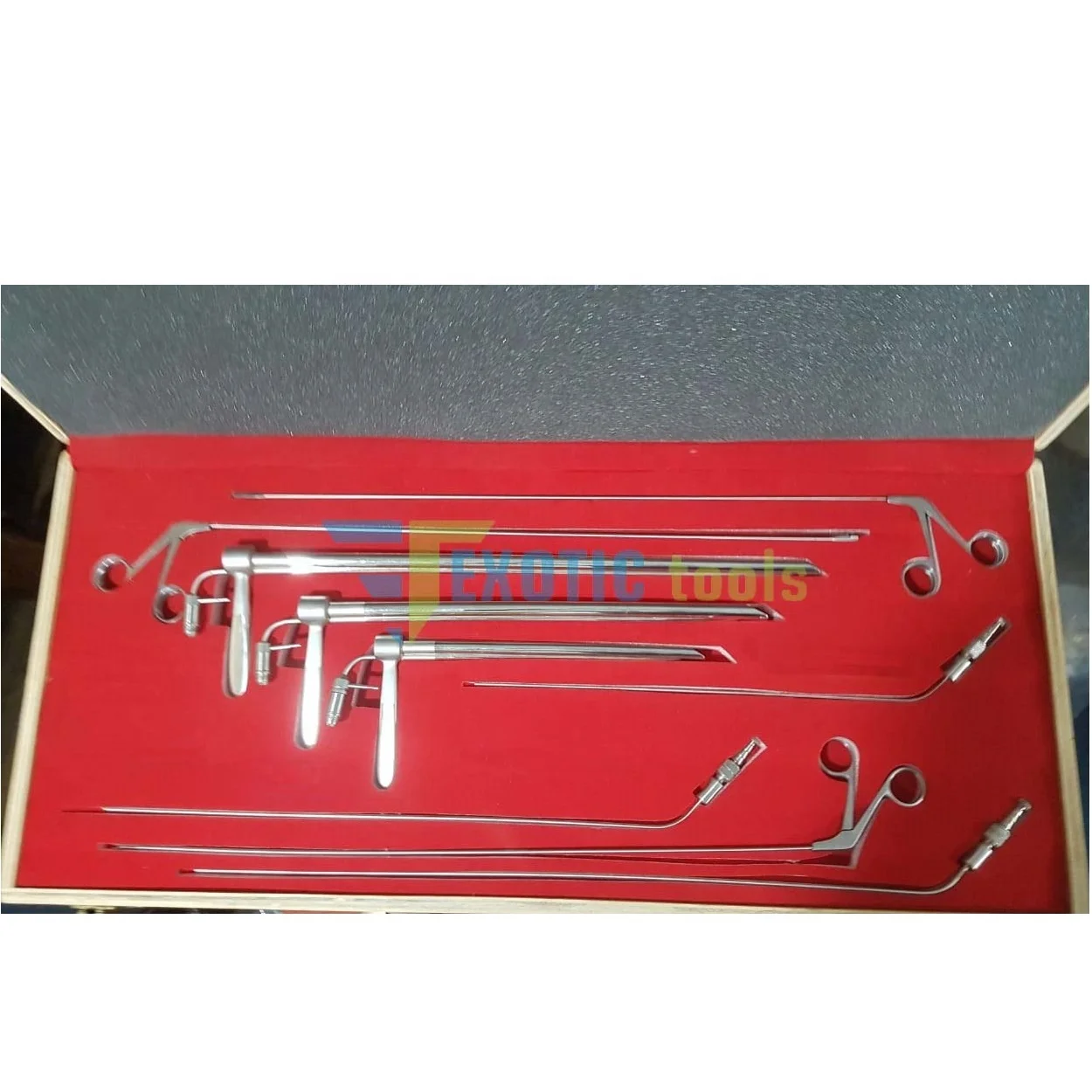 Esophagoscope Rigid Endoscope ENT Esophagoscopy tubes with fiber Surgical self-retaining laryngoscopy set