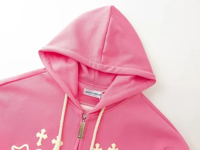 Men zipper Hoodie men puff print hoodies Wholesale Best Supplier customs logo Hot Sale Streetwear Custom Made Hoodie ByViky Ind
