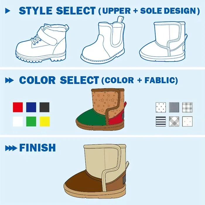 Japanese Designer High Quality Unisex Casual Winter Boots for Kids Boys and Girls with Warm Features