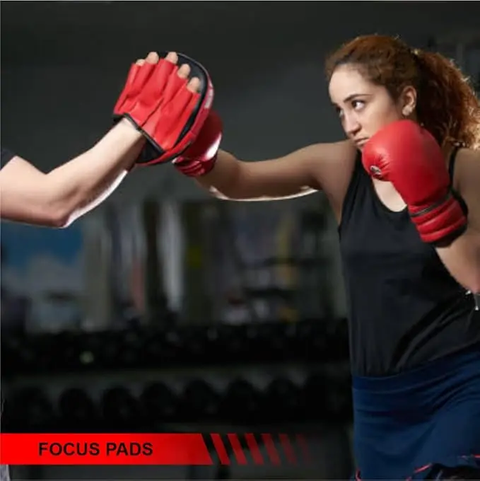 best Top Selling Custom Printed Boxing Punching Mitt Direct factory made Target Leather Focus Pads Mitts Boxing Focus Pads