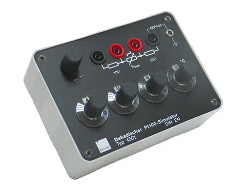 4501 DIGITAL PT100 SIMULATOR, Decade Pt100 simulator, resolution 0.1 degC, compact and easy to use