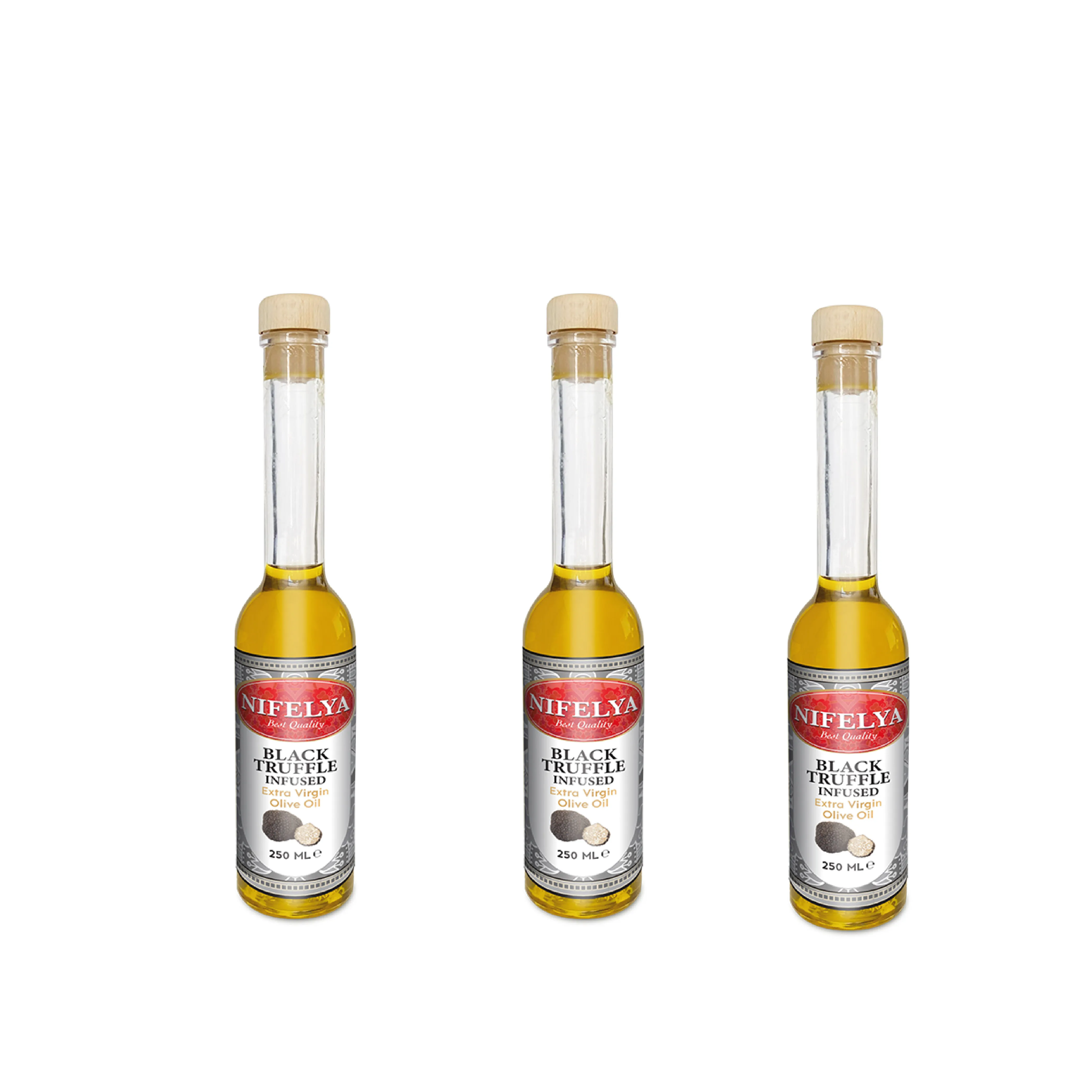 Olive Oil Black Truffle Flavoured Extra Virgin Olive Oil with Dried Black Truffle Pieces with Best Taste Hot Seller Good Quality