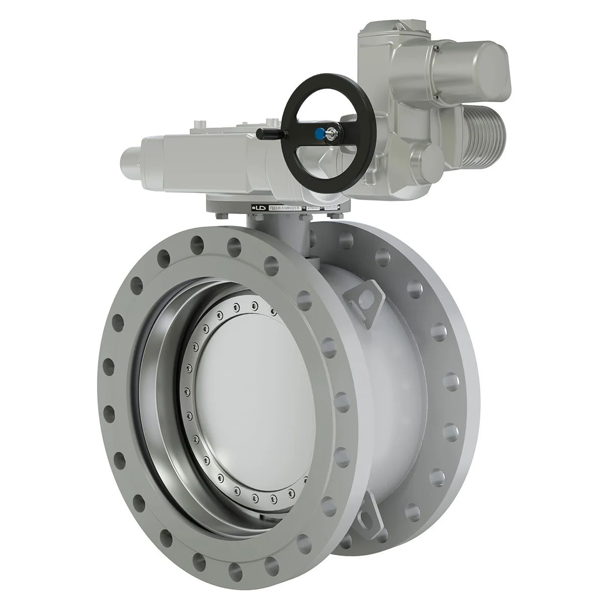 LD triple eccentric butterfly valve flange/flange