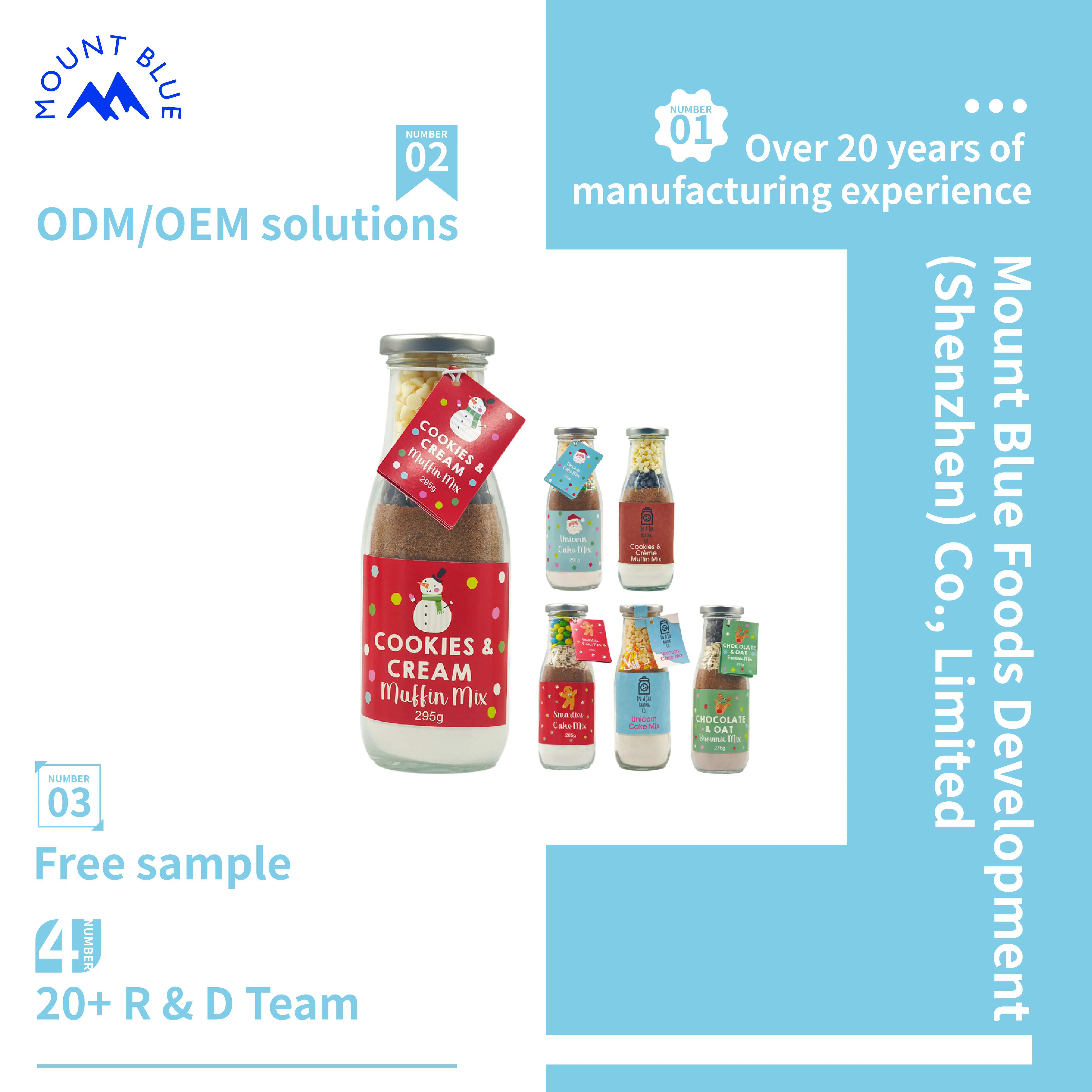 Wholesale Price for Customized Home Baking OEM/ODM Chocolate Cream Cakes Milk Mix Cake Mix