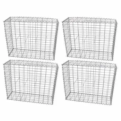 Galvanized PVC coated stone cage net basket