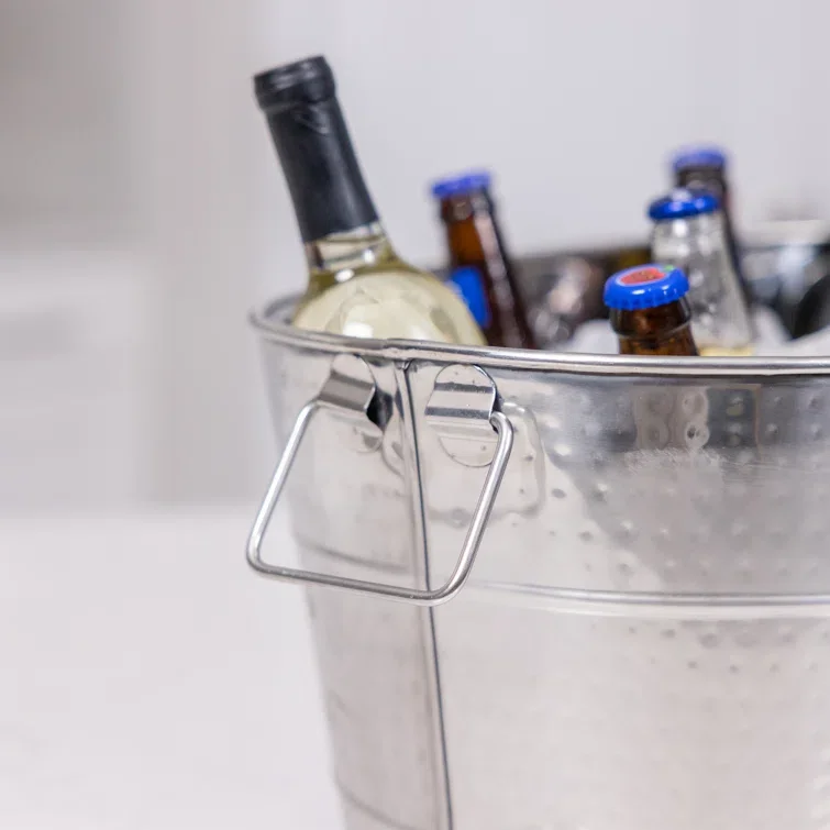 Top on Demand Factory Wholesale Metal Beverage Beer Drink Tub For Party use Large Galvanized Ice Bucket Metal Beverage Ice Tub