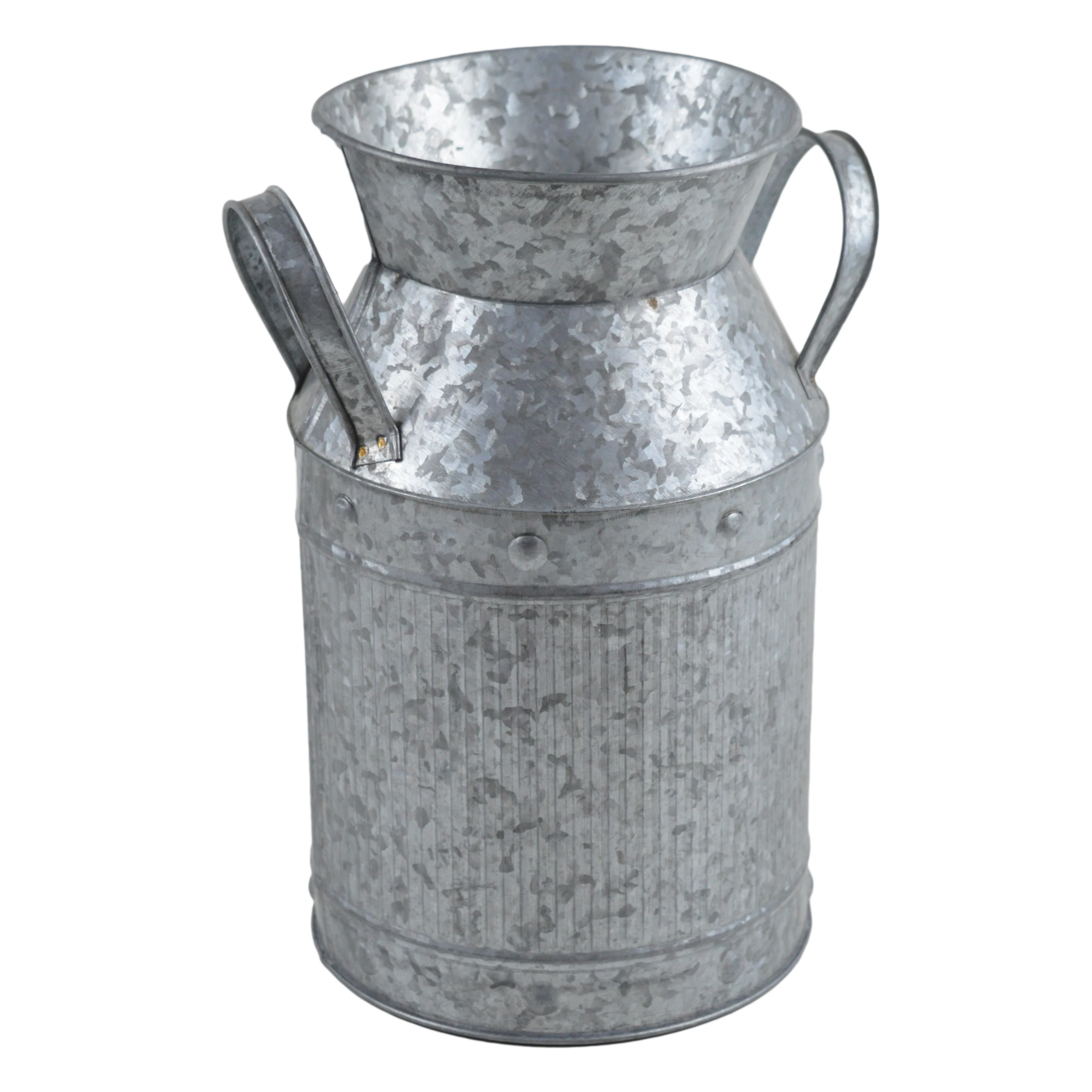 Wholesale Galvanized Bucket Metal Planting With handle Outdoor Flower Pots & Planters For Home Office Indoor And Outdoor Decor