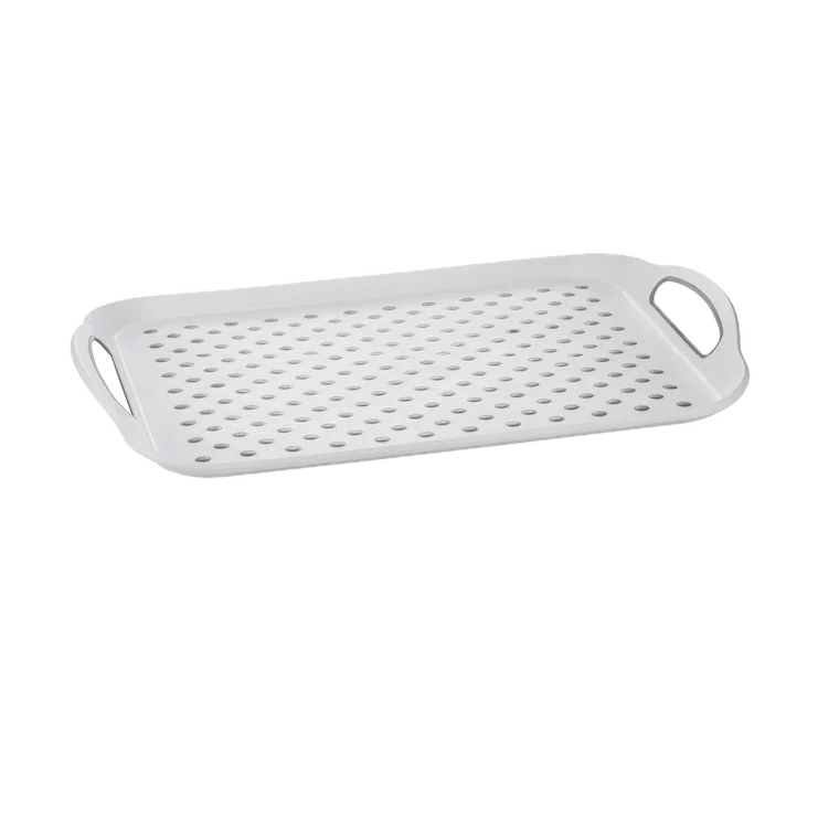 Soft Small Tray with Non-Slip Surface and Easy-Grip Handles Multipurpose Serving Tray for Kitchen and Dining Room