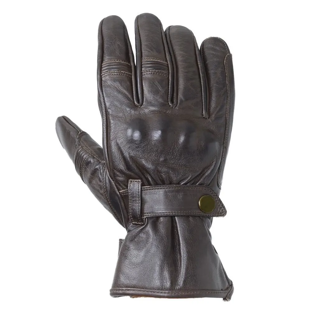 OEM custom Genuine Leather Motorcycle Gloves Protect Motorbike Gloves Driving Racing Riding Gloves for sale