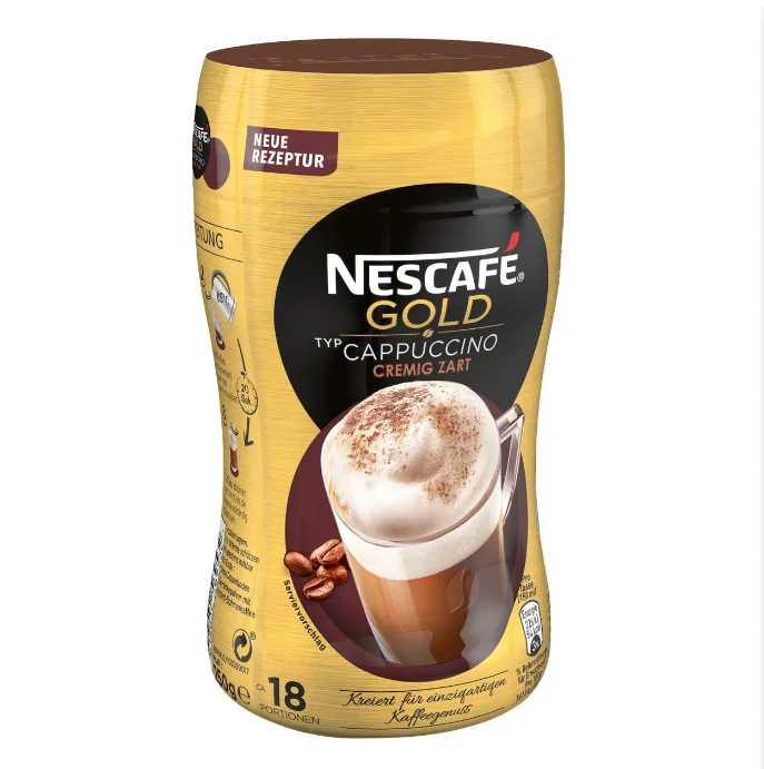 Оптовая продажа Nescafe золотой капучино кофе саше растворимый 200 г низкая цена для продажи
