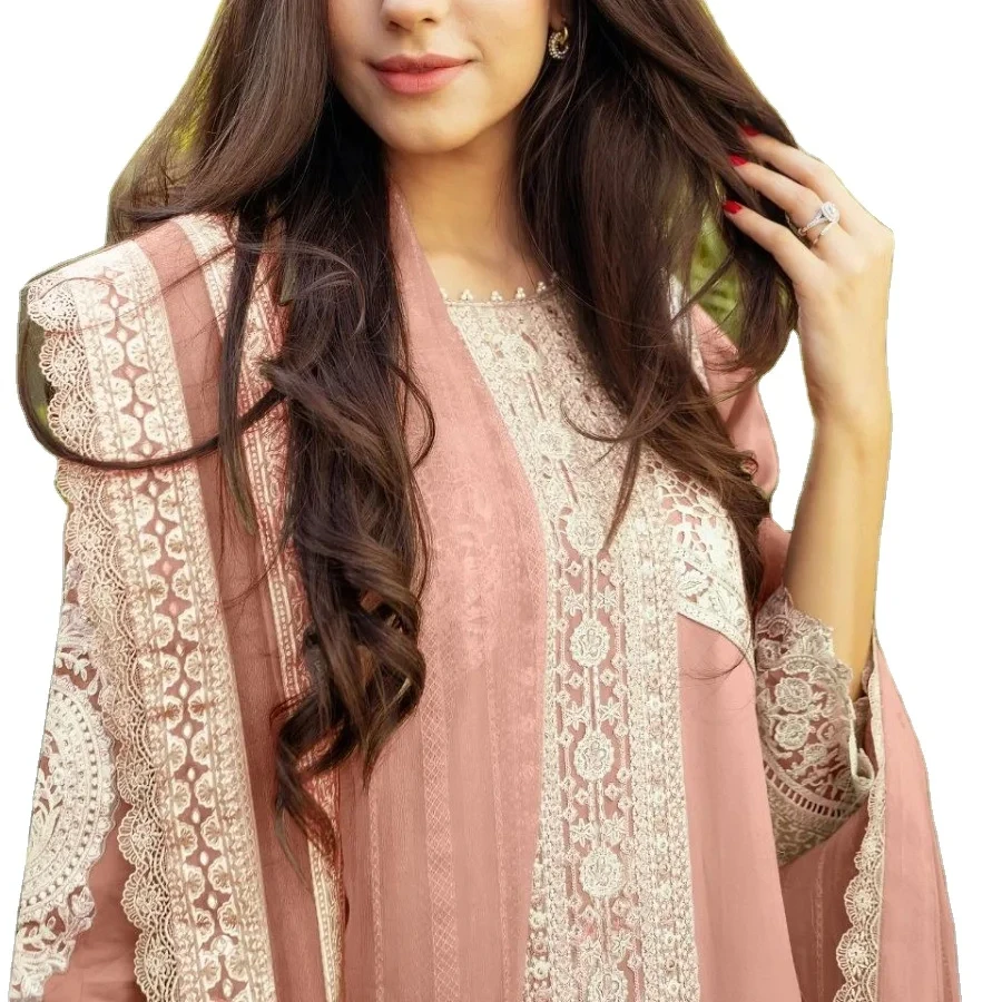 Salwar kameez женские пакистанские модные костюмы этнический тяжелый костюм Пенджабский шов оптом оверсайз брюки