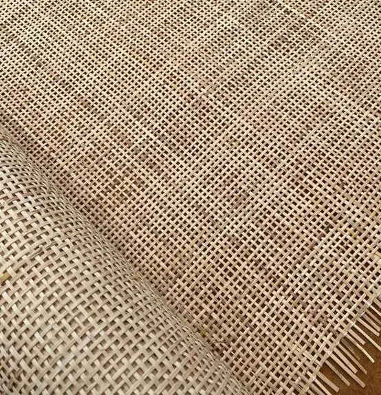 Width 18'/24'/36' Open Mesh Cane Webbing Roll 100% Vietnam rattan weaving / Natural Rattan Webbing Roll